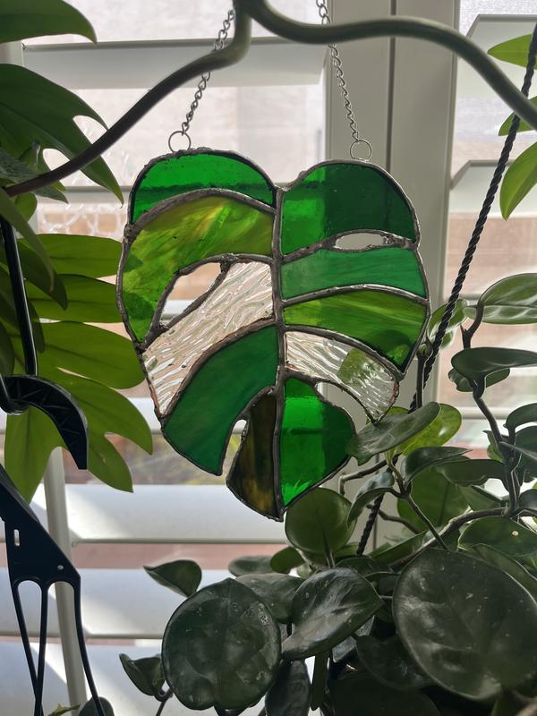 Monstera Leaf Stained Glass Craft Kit | Hobby Lobby | 2285948