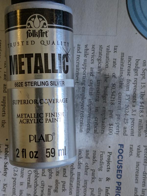 FolkArt Vernice Acrilica Metallizzata 56,7 G – Colore Sparkling Fuchsia, Finitura Lucida, Per Legno, Tela E Molto Altro