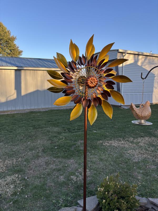 Sunflower Wind Spinner Metal Garden Stake | Hobby Lobby | 6020481