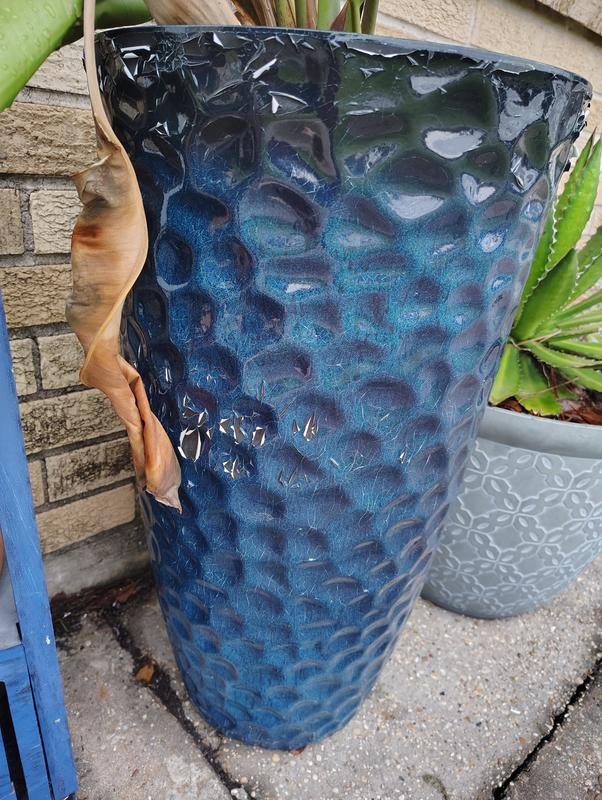 Black & Blue Textured Planter | Hobby Lobby | 6307151