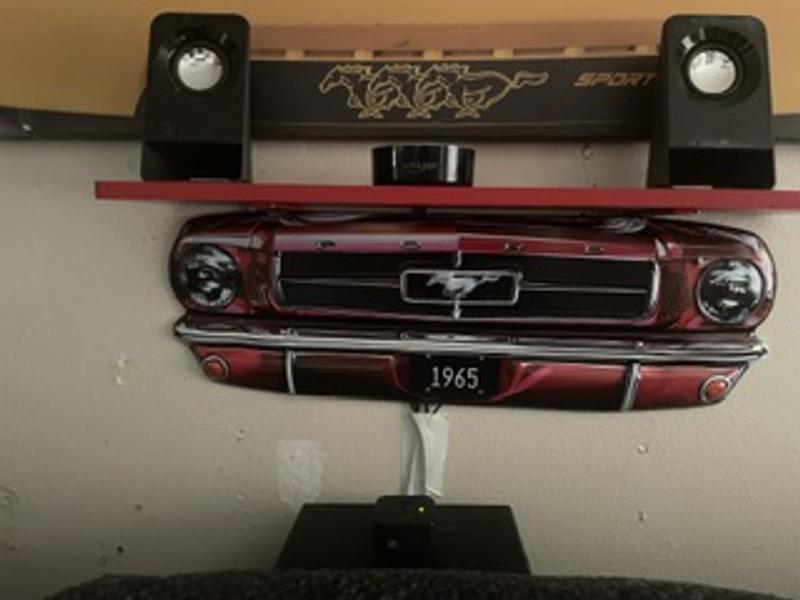 Red Ford Mustang Wood Wall Shelf | Hobby Lobby | 2555589