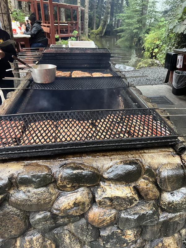 Gold Panning and Salmon Bake