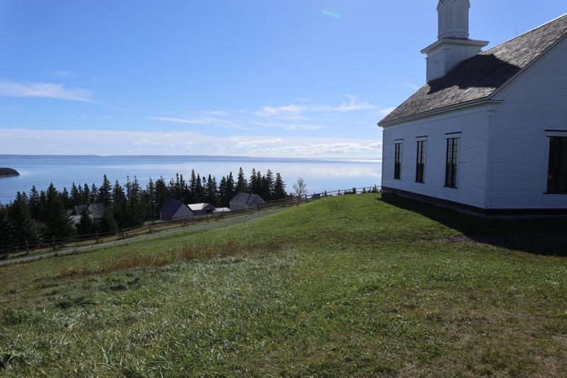 Historic church at Highland Village Museum Iona Cape Breton with