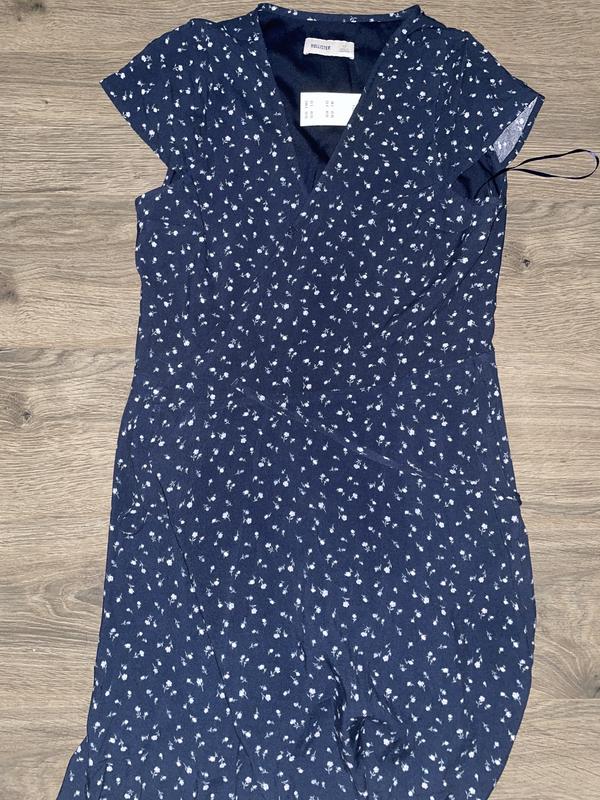 brandy melville blue wrap dress Brandy Melville | Dresses | Brandy Melville Navy Blue Floral Robbie Wrap  Dress