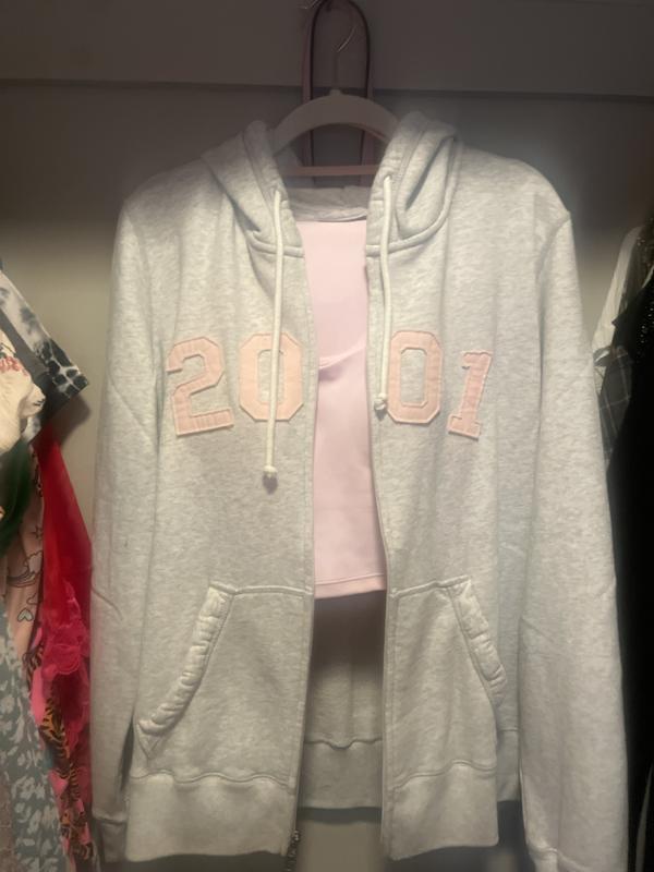 Women's Y2K Zip-Up Graphic Hoodie | Women's Clearance