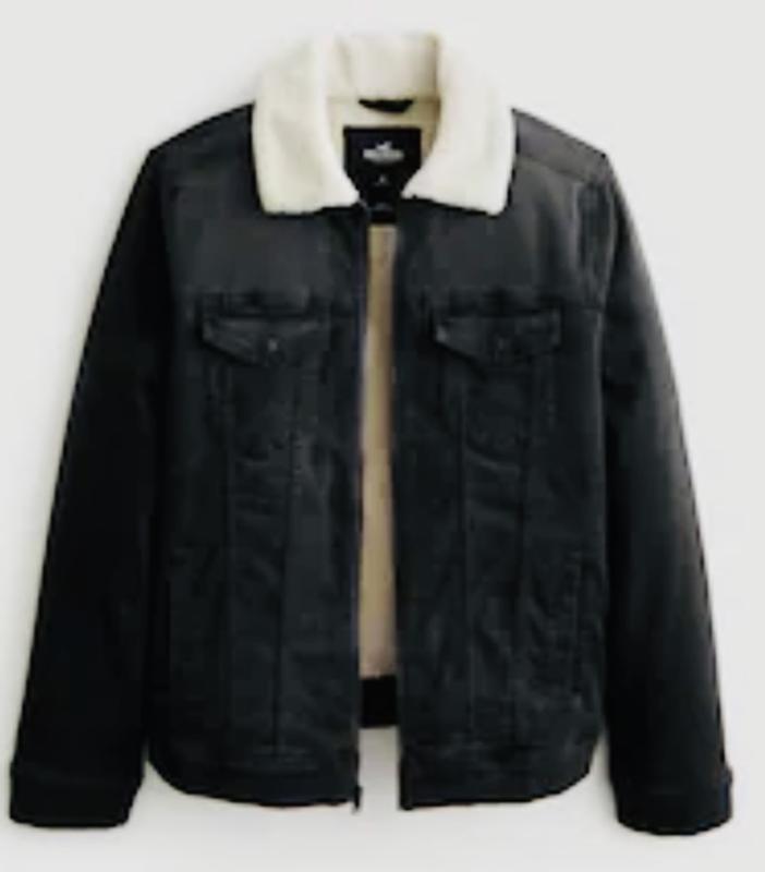 Hollister sherpa shop lined jacket mens