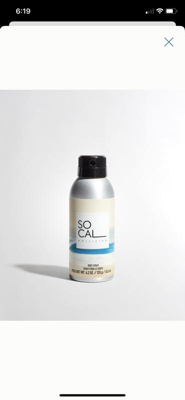 Hollister coastline body spray store