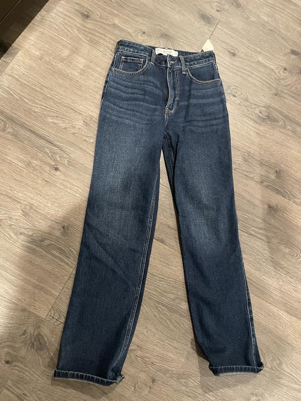 Women's Ultra High-Rise Dark Wash 90s Straight Jeans