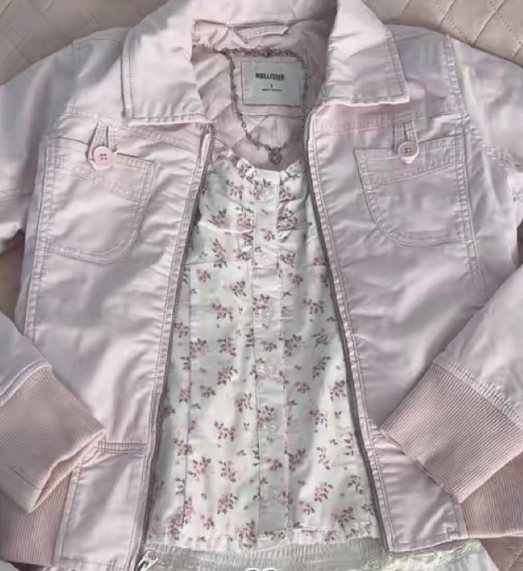 Women's Twill Zip-Up Jacket | Women's Clearance | HollisterCo.com