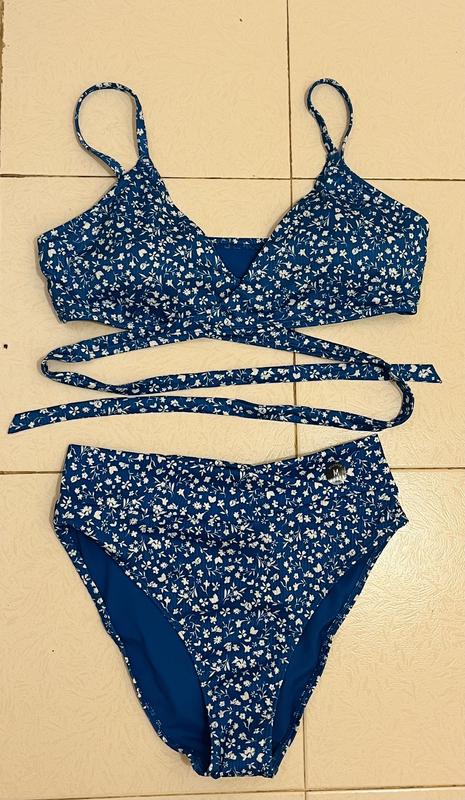 Hollister wrap cheap triangle bikini top