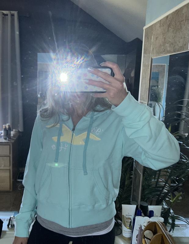 Women's Easy Zip-Up Logo Graphic Hoodie | Women's Tops