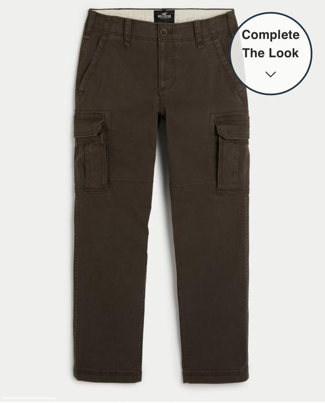 Men's Slim Straight Cargo Pants, Men's Bottoms