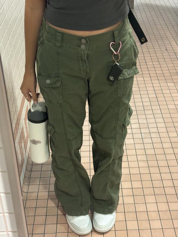 Hollister, Jeans, Green Hollister Cargo Pants