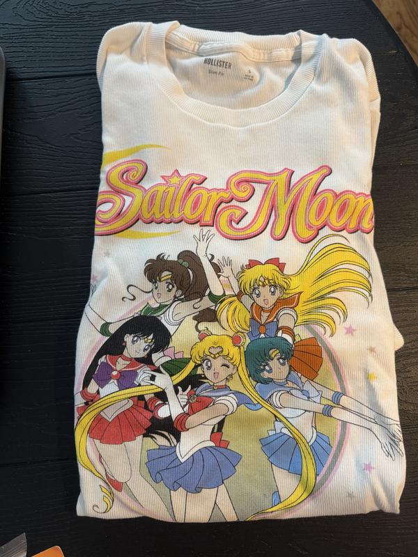Men's Sailor Moon Graphic Rib Baby Tee | Men's Clearance