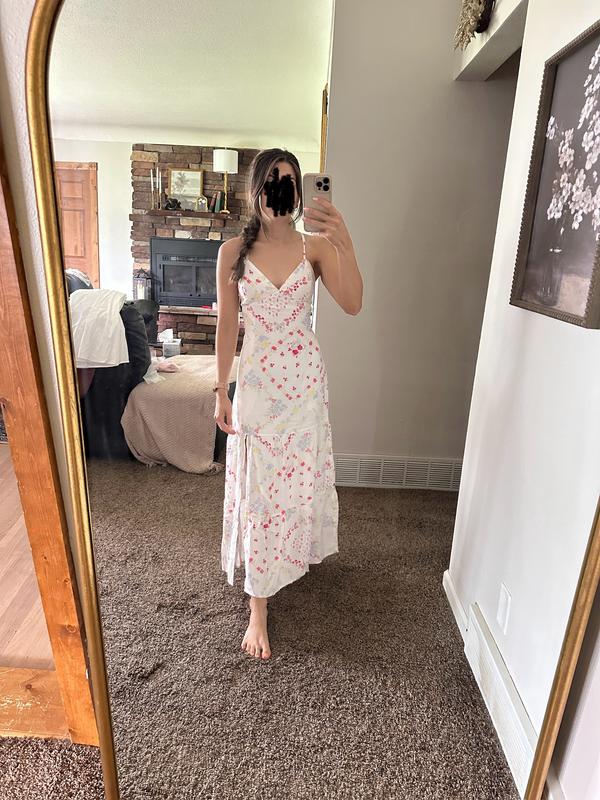 Women s Open Back Babydoll Maxi Dress Women s Beach Shop HollisterCo