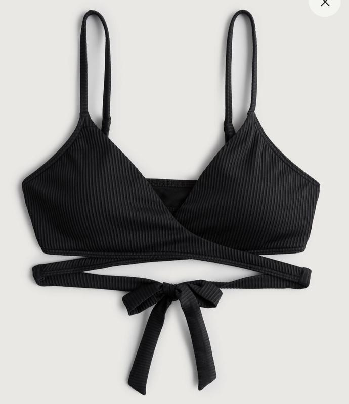 Hollister black 2024 bikini top