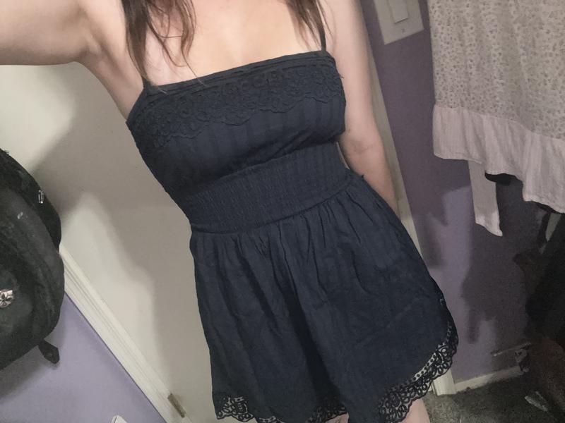 Women's Lace Trim Mini Dress | Women's Dresses | HollisterCo.com