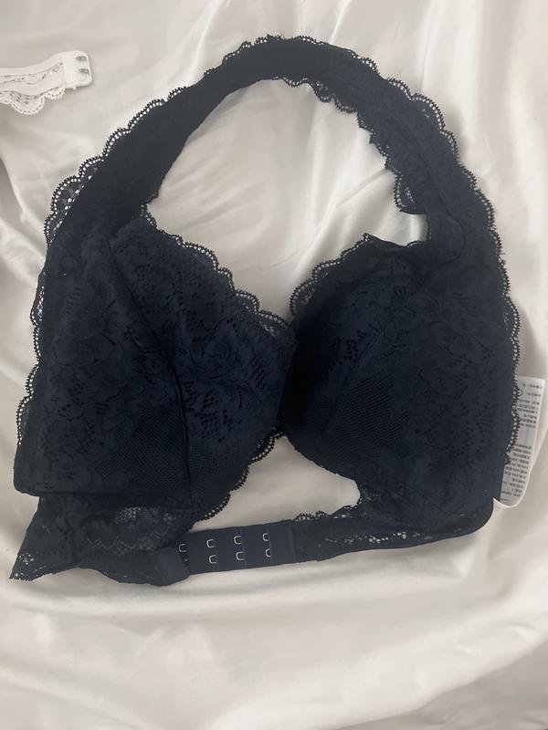 Hollister black halter bralette best sale