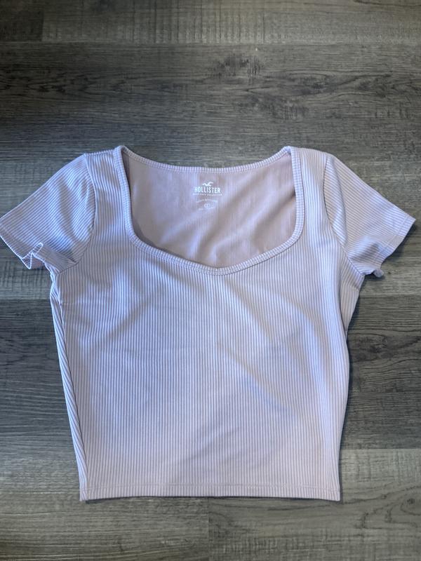 Hollister Hollister Seamless Fabric Square-Neck Baby Tee 17.95