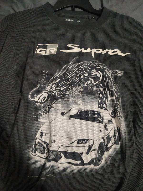 Men's Thermal Long-Sleeve Toyota Supra Graphic Tee | Men's