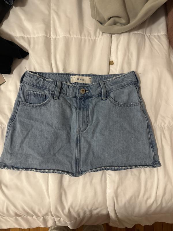 Hollister jean skirts online