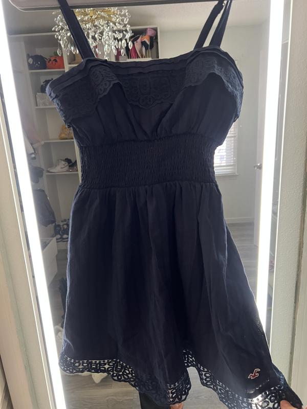 Women's Lace Trim Mini Dress