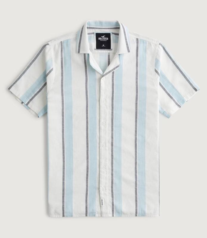 hollister blue striped shirt