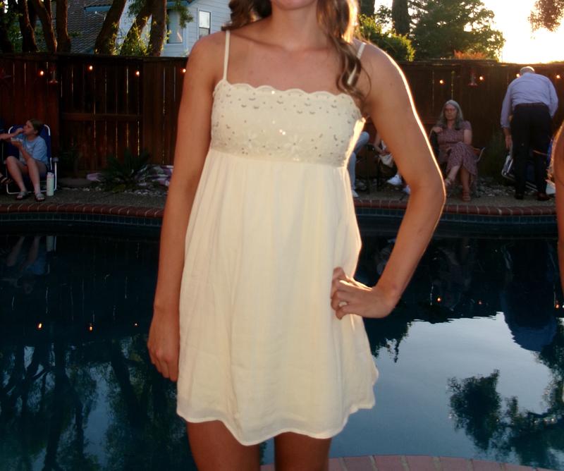 sequin embroidered babydoll dress in seafoam Tyra Sequin Babydoll Dress main image 0