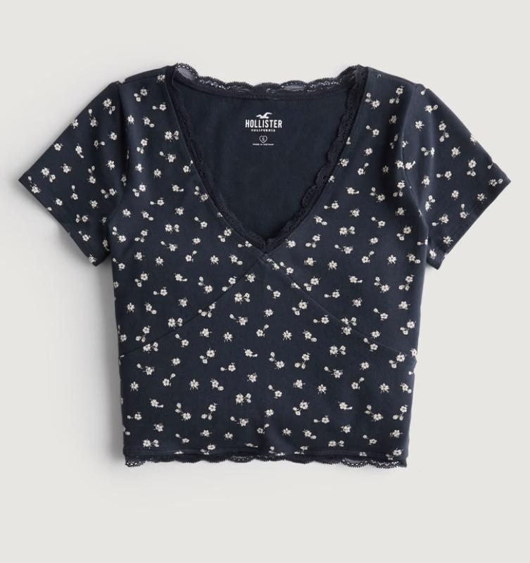 Hollister Floral Wrap Top Multi Size XS - $10 (50% Off Retail) New