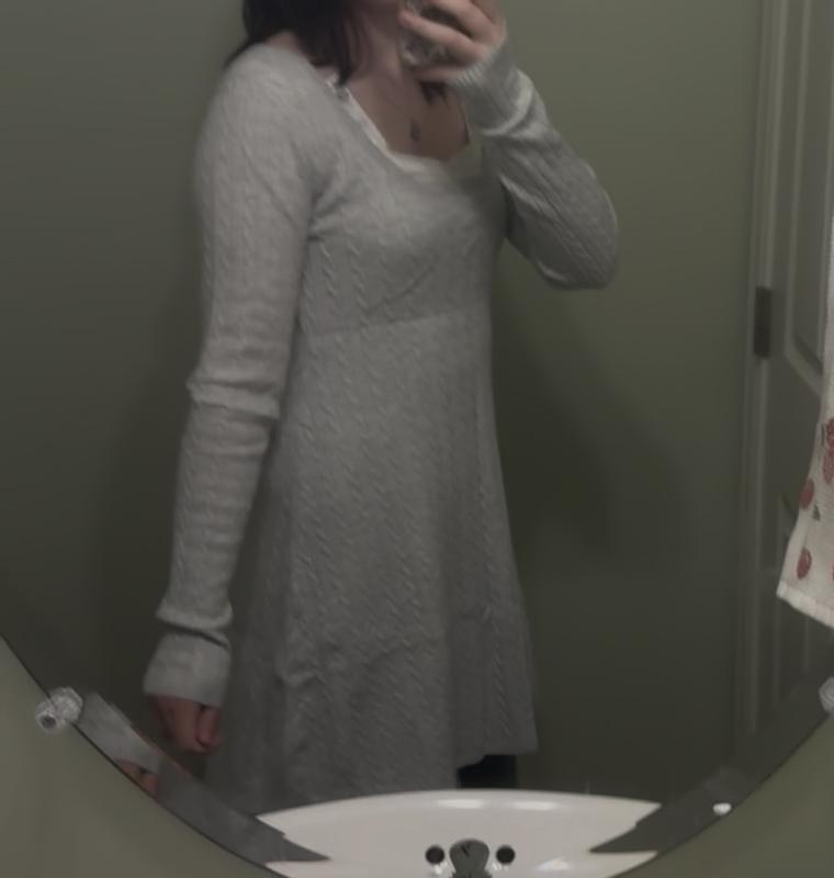 Women's Tie Back Babydoll Sweater Mini Dress | Women's Clearance |  HollisterCo.com