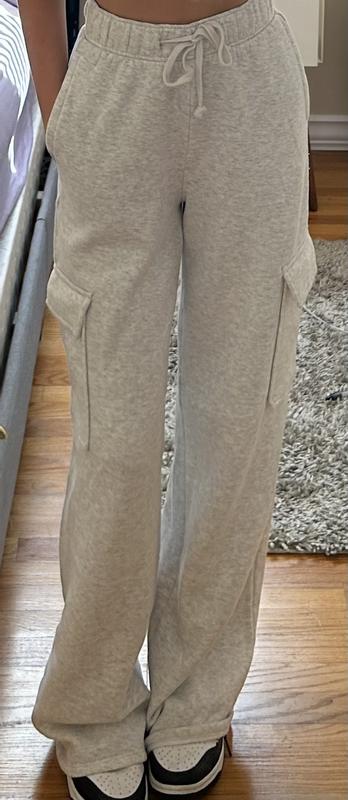 Wide Leg Cargo Sweatpants