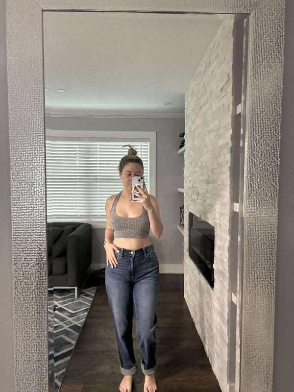 Hollister high hotsell waisted mom jeans