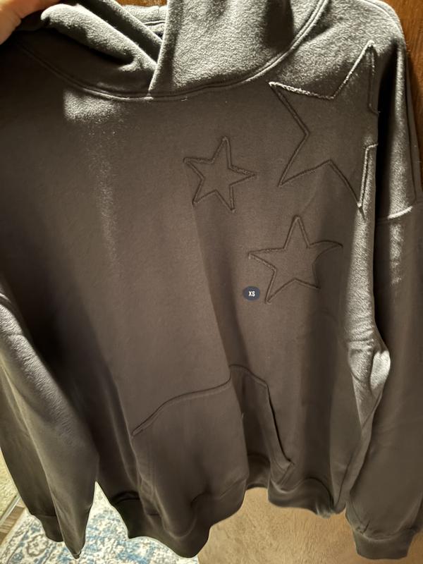 Monrow Star Embroidered durchdachten Hoodie