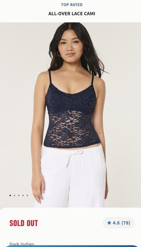 Hollister lace cami hotsell