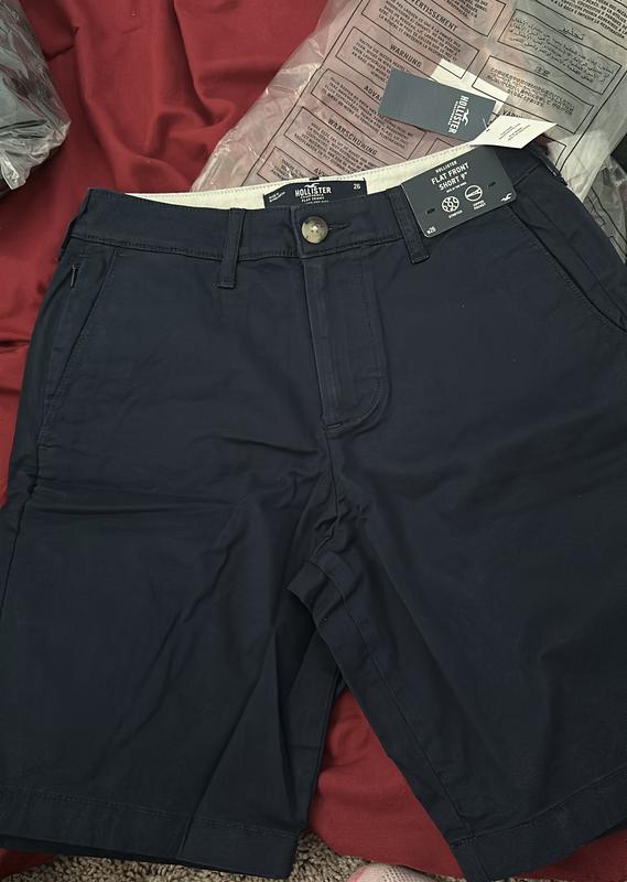 Men's Flat-Front Twill Shorts 9, Men's Clearance