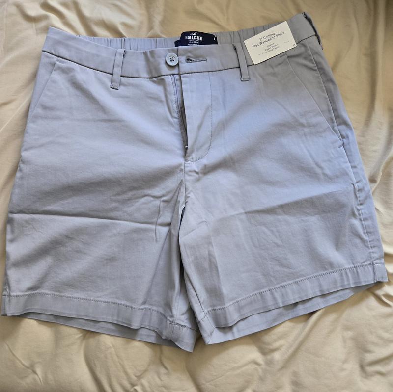 Men s Cooling Flat Front Shorts 7 Men s Clearance HollisterCo