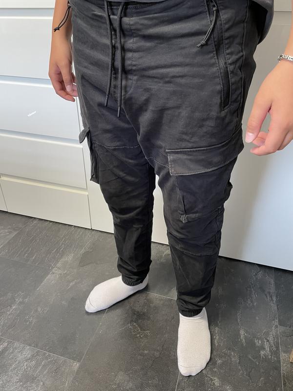 Men's Twill Cargo Joggers, Men's Sale