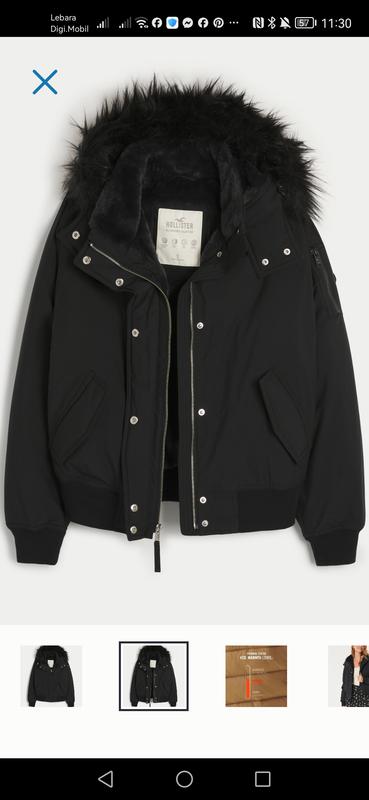 Hollister cozy lined bomber on sale jacket