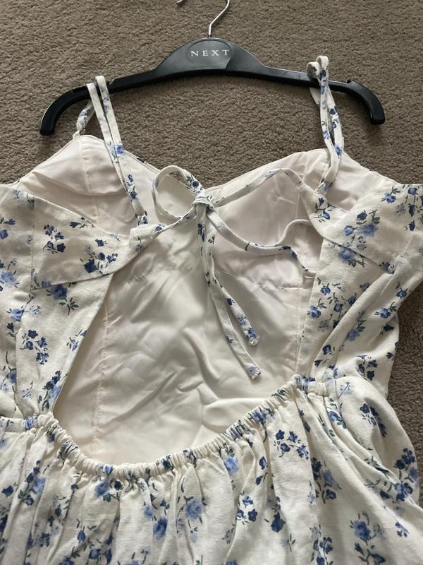 chinese dress ladies tovie frill linen blend skort Cream Polka