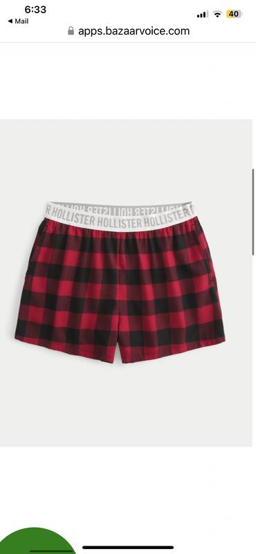 Hollister, Shorts, Hollister Flannel Boxer Sleep Shorts