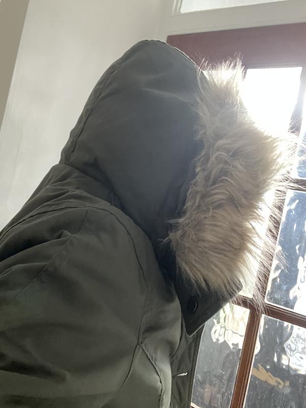Winter Hollister Faux Fur Lined Parka Jacket Original