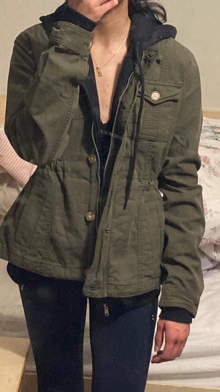 Women's Twill Y2K Military Jacket Women's Jackets Coats