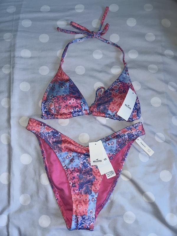 Women's Ribbed High-Leg V-Waist Cheeky Bikini Bottom Women's