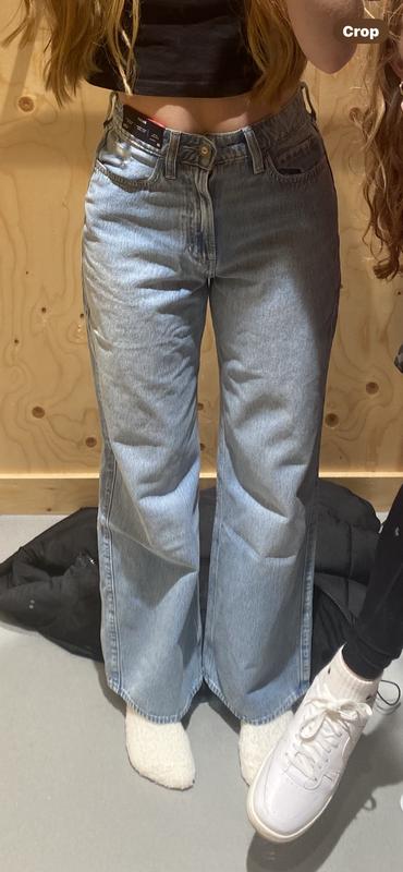 Ultra High-Rise Light Wash Baggy Jeans