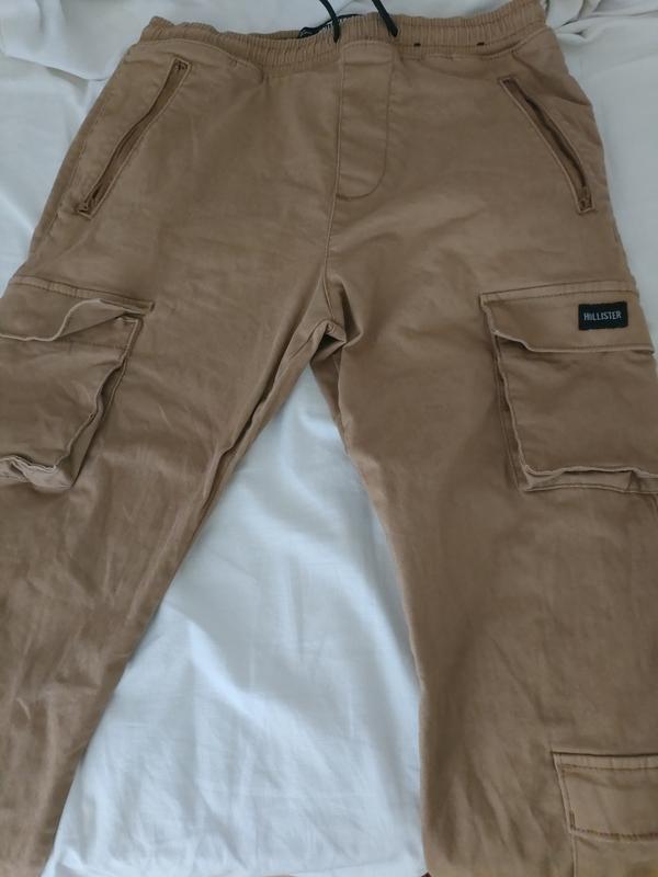 Men's Twill 4-Pocket Cargo Joggers, Men's Bottoms