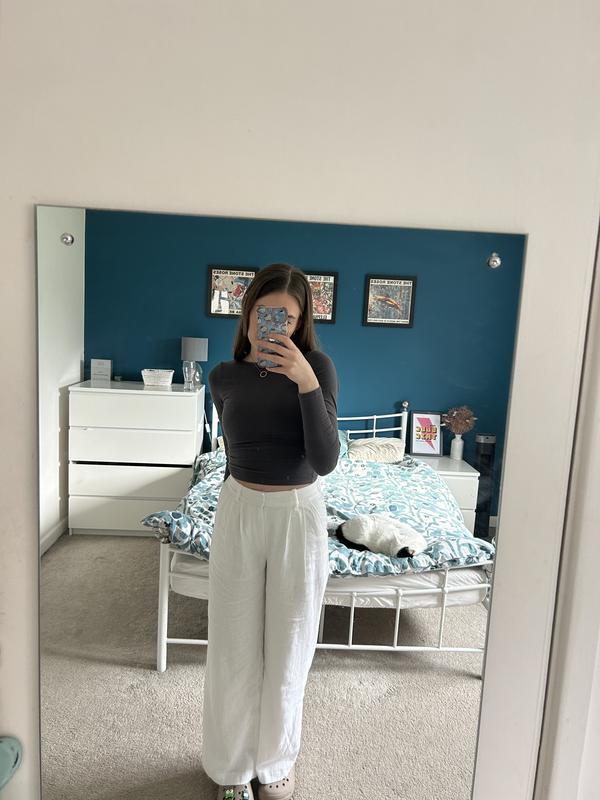 Hollister linen pants best sale