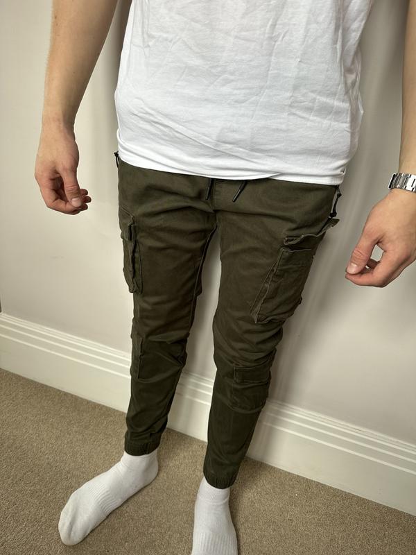 Men s Twill 4 Pocket Cargo Joggers Men s Sale HollisterCo