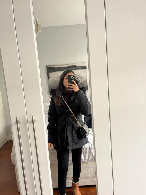 Hollister Faux Fur-lined Cozy Parka in Black