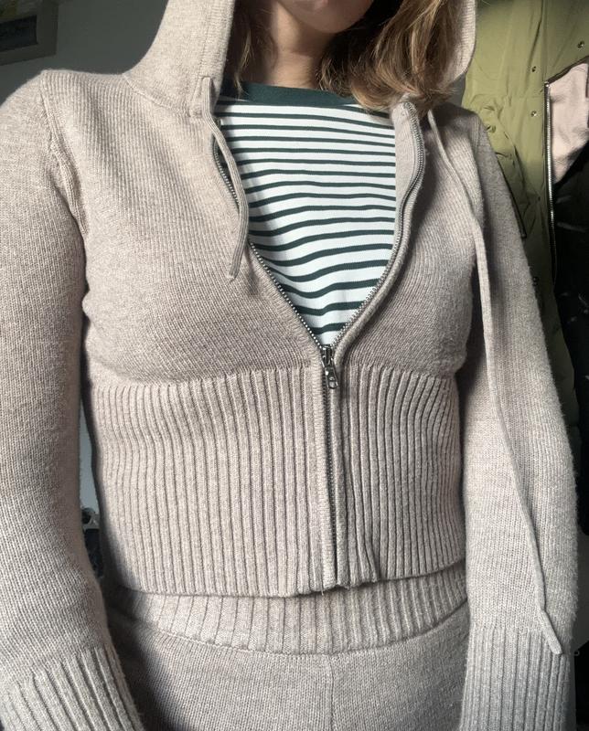 Women s Gilly Hicks Sweater Knit Zip Up Hoodie Women s Sale HollisterCo