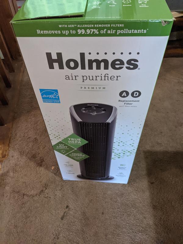 Holmes air purifier on sale permanent filter